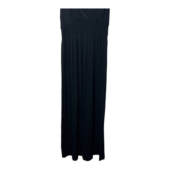 Spense SLEEVELESS MAXI DRESS SMOCKING MIDDLE SIZE MEDIUM BLACK IN COLOR - Picture 4 of 9